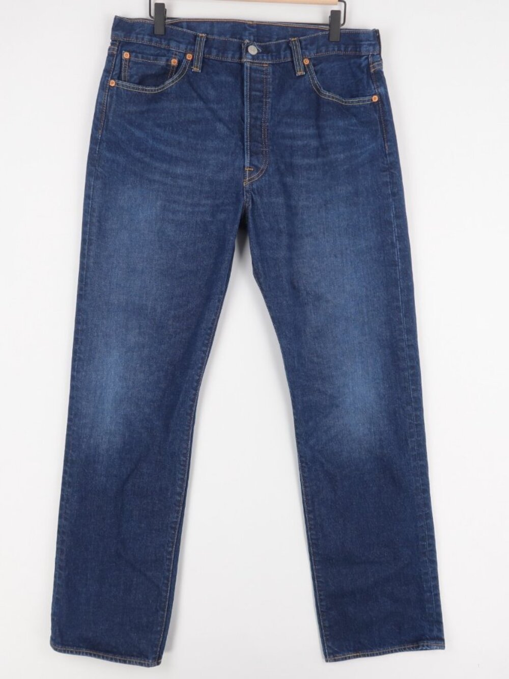 Levis 501 Jeans Mens 36x34 Blue Original Fit Straight Leg Button Fly Denim